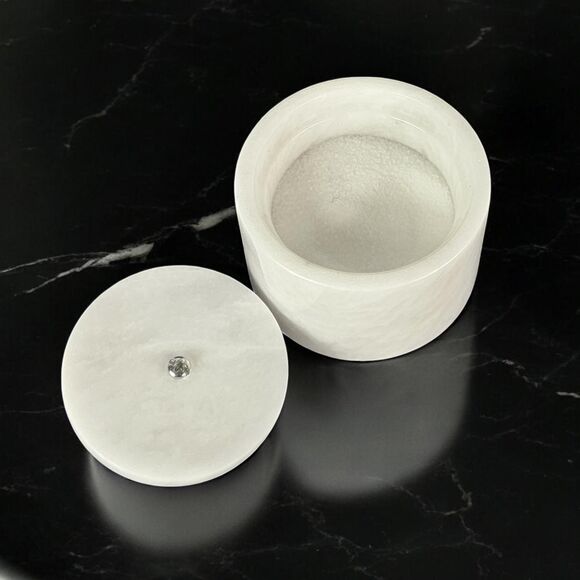 Marble Salt Cellar, Pinch Bowl, Kitchen Pinch Pot, Salt & Pepper Cellars, New - Picture 8 of 10